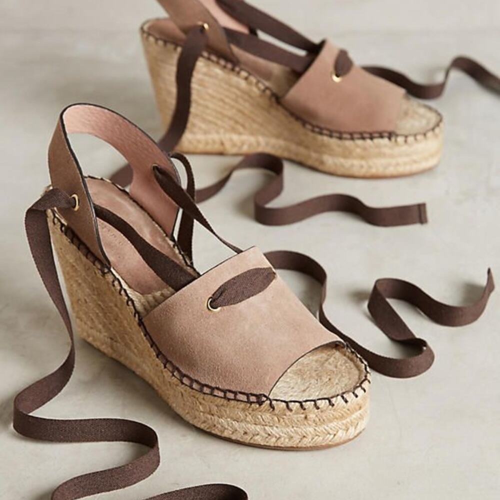 Bettye Muller Christina Lace Up Espadrilles Size 38
